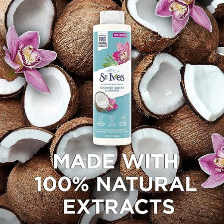 ST.IVES HYDRATING BODY WASH COCONUT WATER & ORCHID 473ML