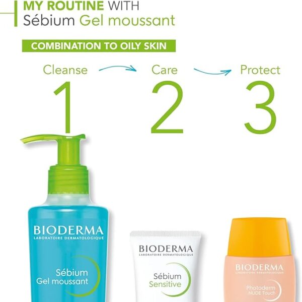 Bioderma Sebium Gel Moussant Oily Skin 500ml - Image 5