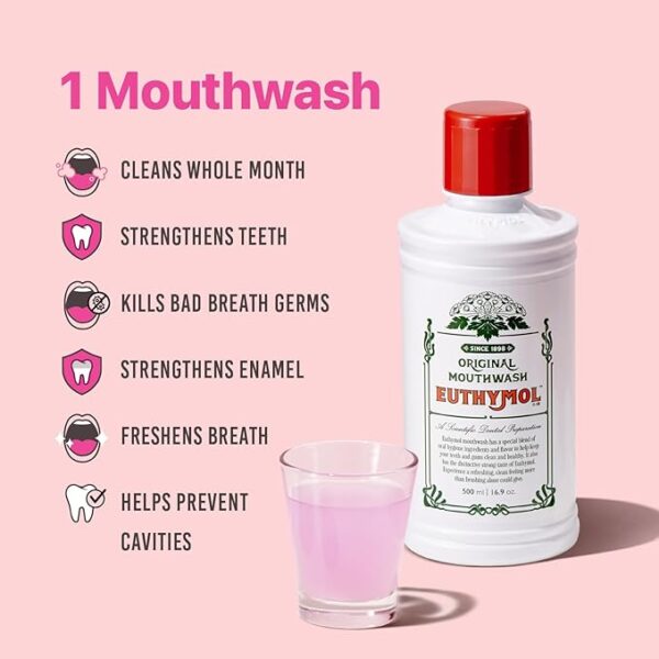Euthymol Original Mouth Wash 500ml - Image 4