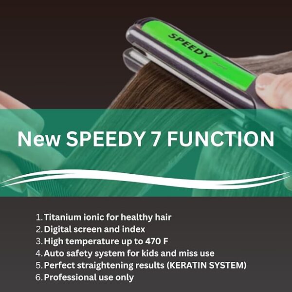 Speedy Flat Iron Titanium Straightener SP-21 - Image 2