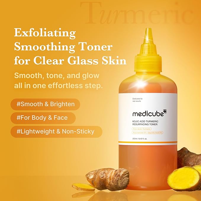 Medicube Kojic Acid Turmeric Resurfacing Toner 250ml - Image 3
