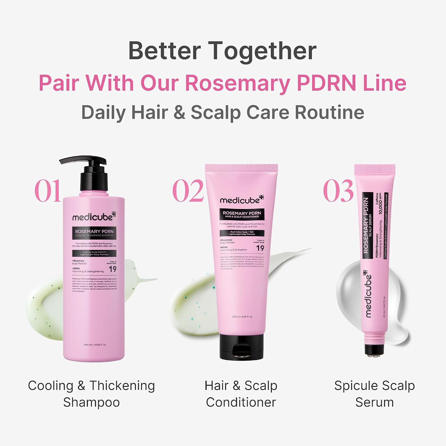Medicube Rosemary PDRN Hair & Scalp Conditioner 250ml - Image 3