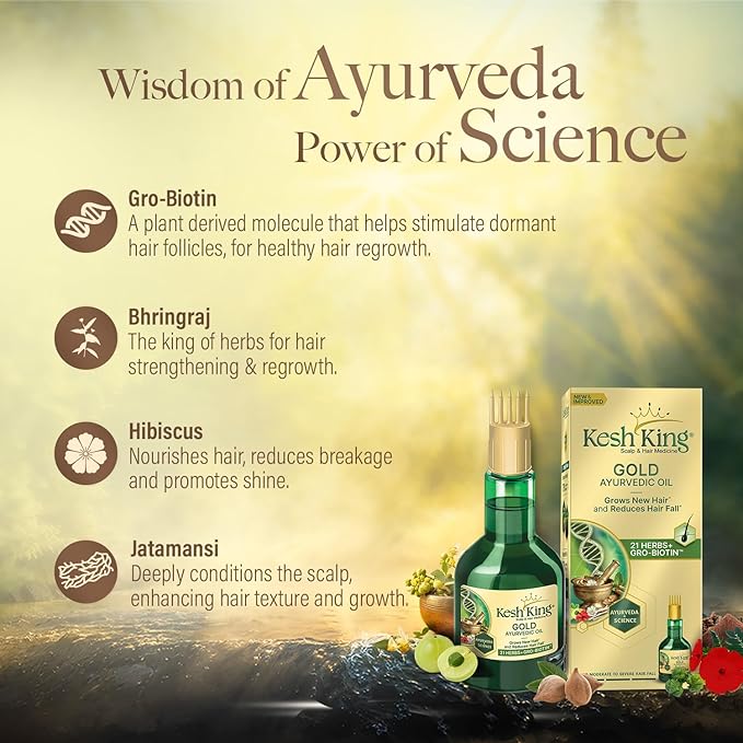 Kesh King Gold Ayurdic Oil 100ml - Image 5