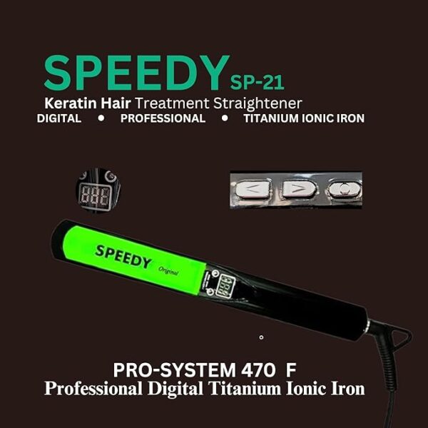Speedy Flat Iron Titanium Straightener SP-21 - Image 3