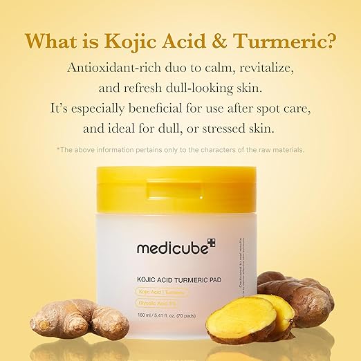 Medicube Kojic Acid Turmeric Pad 160ml 70Pads - Image 3