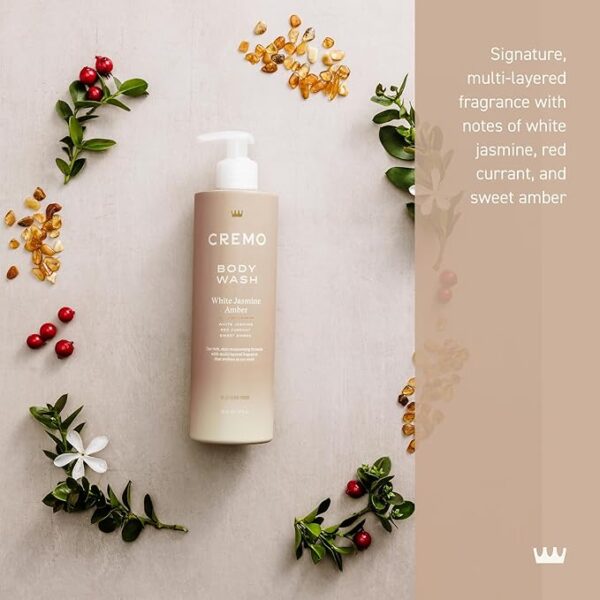 Cremo Body Wash White Jasmine Amber 473ml - Image 4