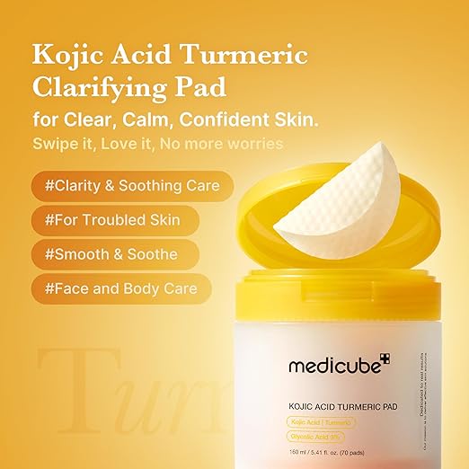 Medicube Kojic Acid Turmeric Pad 160ml 70Pads - Image 5