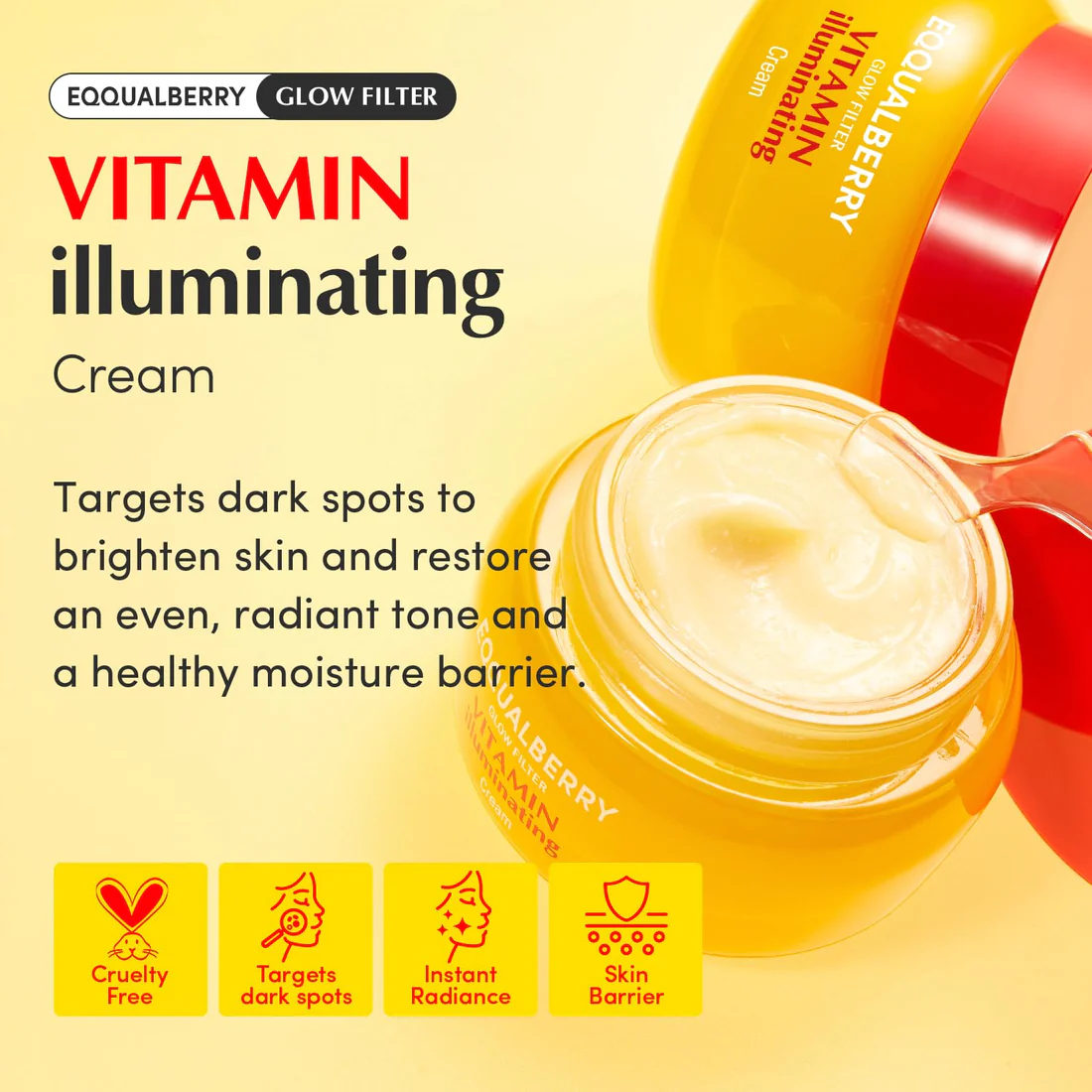 Eqqual Berry Vitamin Illuminating Cream 50ml - Image 5