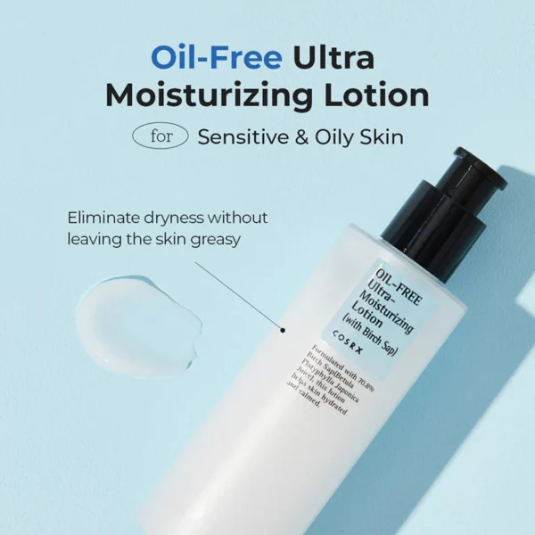 Cosrx Oil Free Ultra Moisturizing Lotion (With Brich Sap) 100ml - Image 3