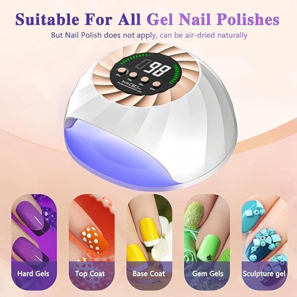 Nail Lamp 268 W 2 in 1 Led/UV - Image 5