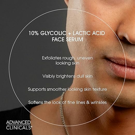 Advanced Clinicals 10% Glycolic+Lactic Acid Serum 52ml - Image 5