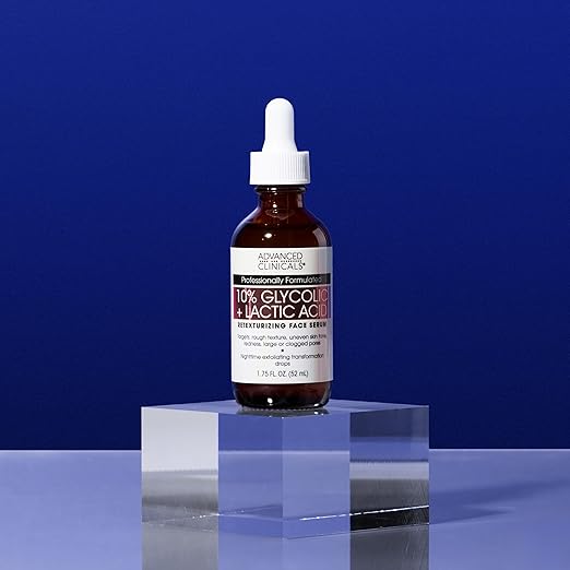 Advanced Clinicals 10% Glycolic+Lactic Acid Serum 52ml - Image 3
