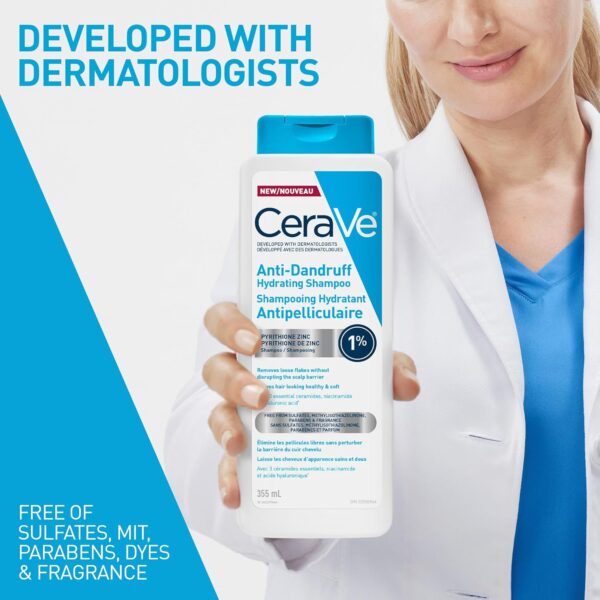 Cerave Anti-Dandruff Hydrating Shampoo 355ml - Image 4