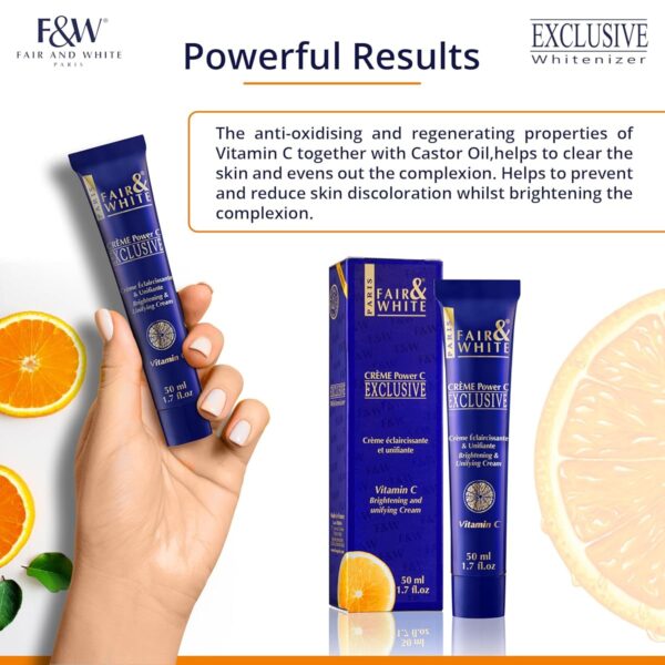 Fair & White Exclusive Vitamin C Cream Powder 50ml - Image 4