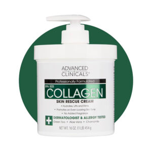 Advanced Clinicals Collagen Skin Rescue Cream 454gm