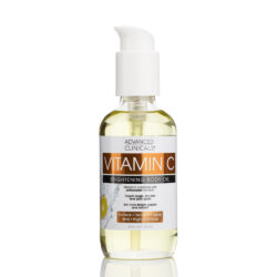 This Vitamin C body oil, infused with Rosehip Oil, Vitamin E, and Turmeric Extract, helps visibly brighten and revitalize dull, uneven skin tone. It hydrates and softens dry skin while enhancing your skin’s natural glow. This velvety oil glides smoothly over the skin, leaving it silky, radiant, and nourished with a fresh, uplifting citrus scent.