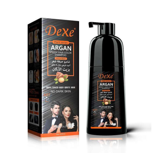 Nitro Argan Speedy Hair Color Shampoo Natural Black 420ml