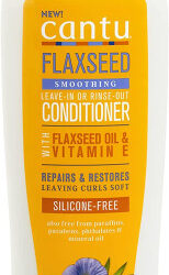 Cantu Flaxseed Smoothing Leave -In Or Rinse-Out Conditioner 13.5 Fl Oz-400Ml