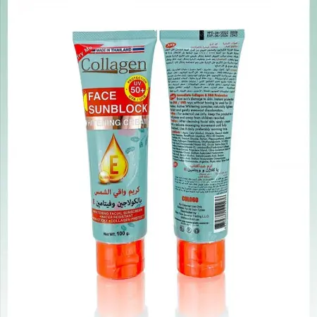Collagen Face Sunblock Viamin E Whitening Cream 100G