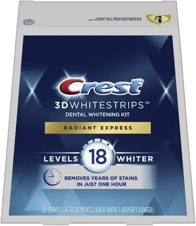 Crest 3D Whitestrips Dental Whitening Kit Levels 18