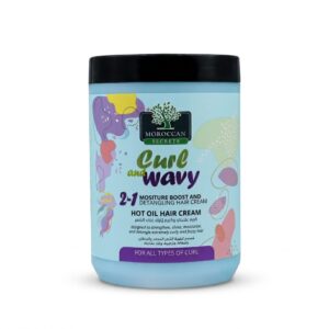 Moroccan Secrets 2 in 1 Curl And Wavy Hot Oil Hair Cream 1000ml