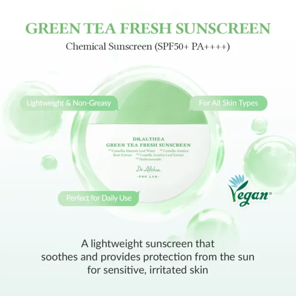 Dr.Althea Green Tea Fresh Sunscreen 45ml - Image 2