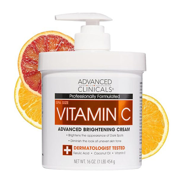 Advanced Clinicals Vitamin C Brightening Cream 454gm