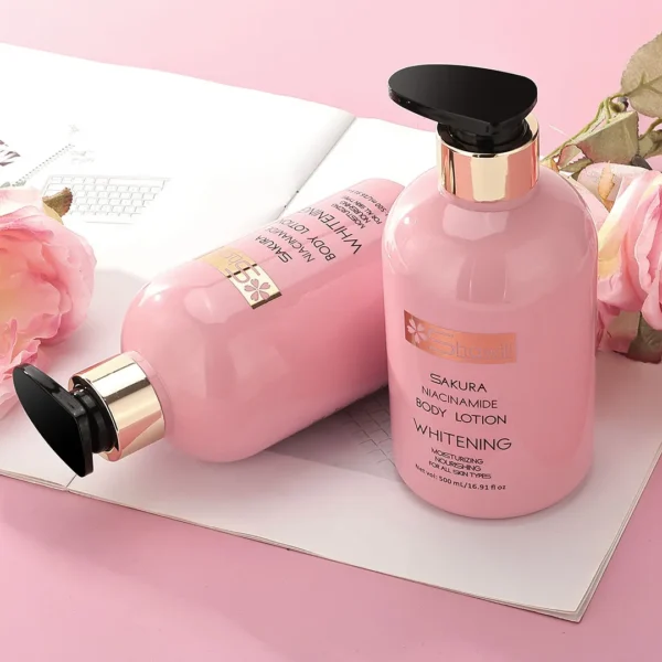 Shawill Sakura Niacinamide Whitening Body Lotion - 500ml - Image 2