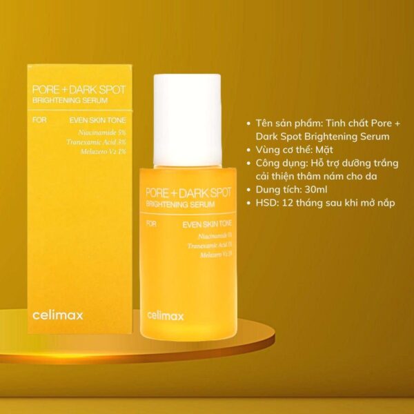 Celimax Pore+Dark Spot Brightening Serum 30ml - Image 2