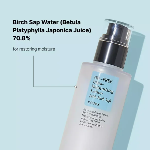 Cosrx Oil Free Ultra Moisturizing Lotion (With Brich Sap) 100ml - Image 7