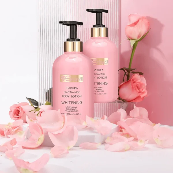 Shawill Sakura Niacinamide Whitening Body Lotion - 500ml - Image 6
