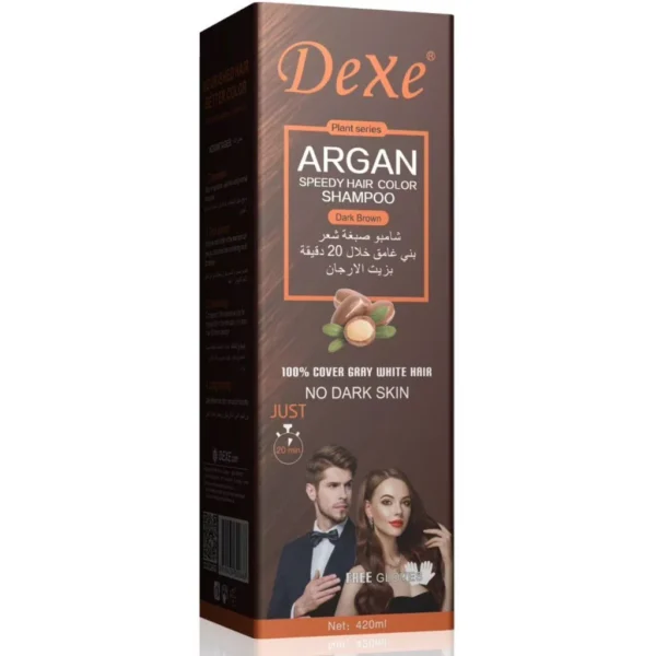 Nitro Argan Speedy Hair Color Shampoo Dark Brown 420ml